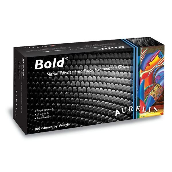 Aurelia BOLD Powder Free Nitrile – 100 Gloves