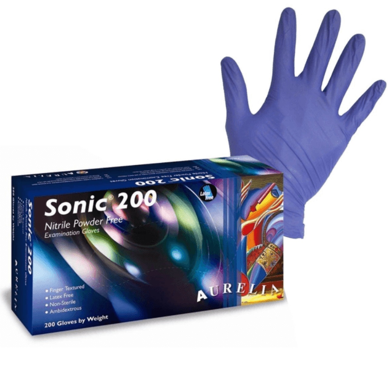 Aurelia SONIC 200 Powder Free Nitrile – 200 Gloves