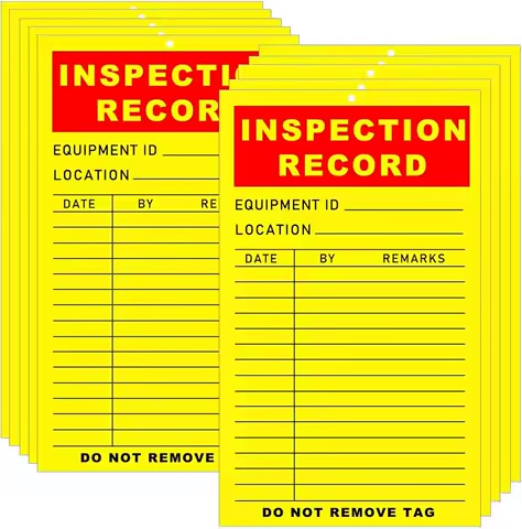 First Aid Kit Inspection Tags – Pack of 20