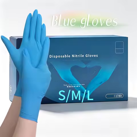 Green Nitrile Gloves Eco Biodegradable – Box of 100