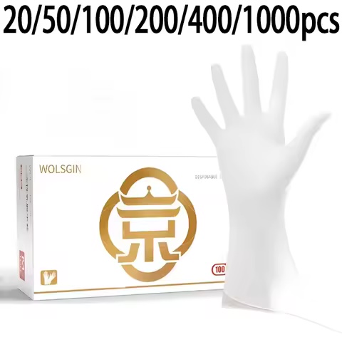 White Nitrile Gloves Cosmetic Grade – Box of 100